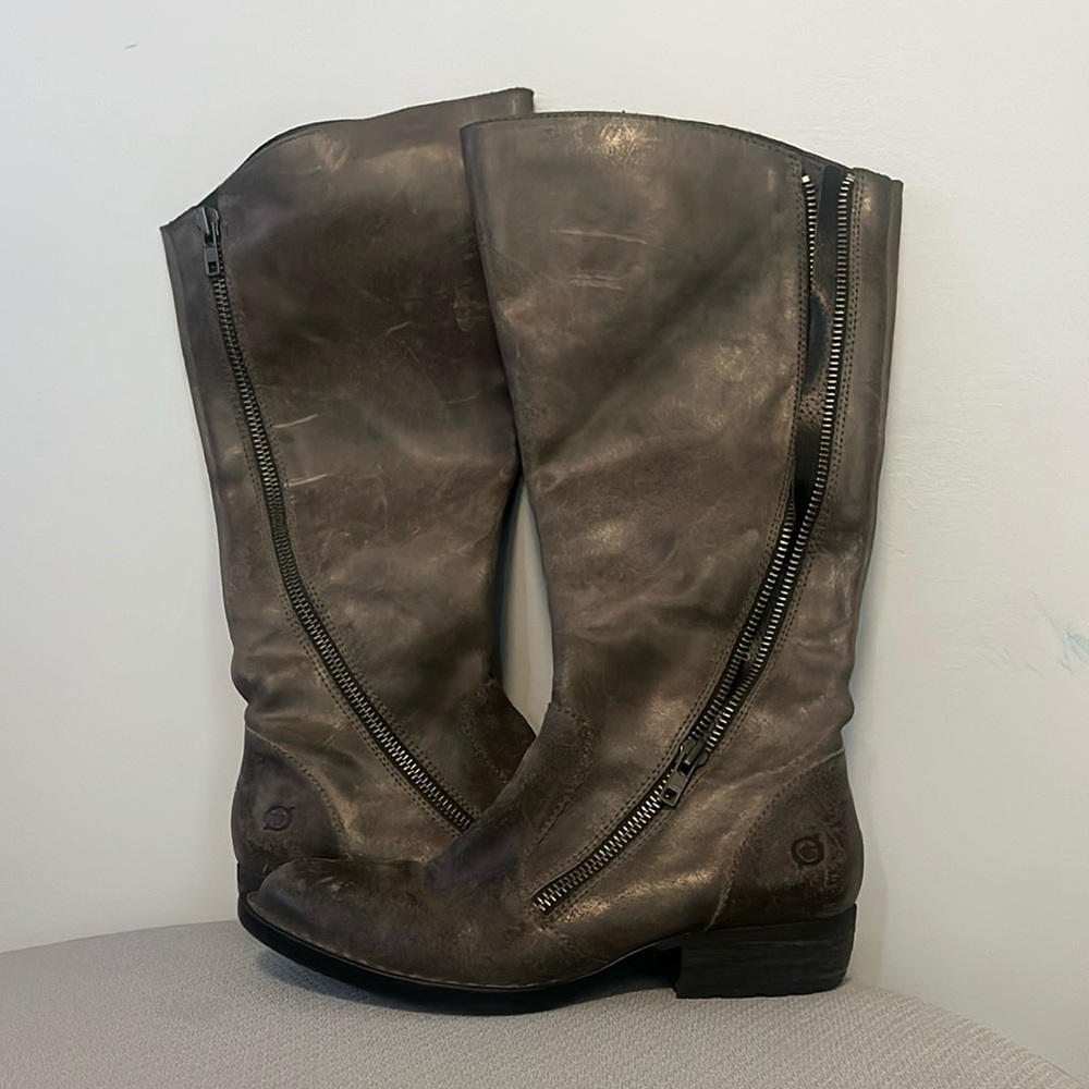 Born Dark Brown Leather Boots